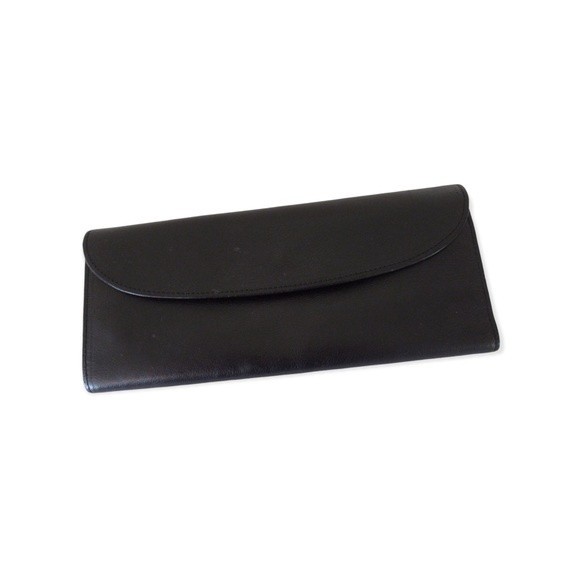 Graphic Image Travel Jewelry Roll-up Case Black Leather - Picture 2 of 9